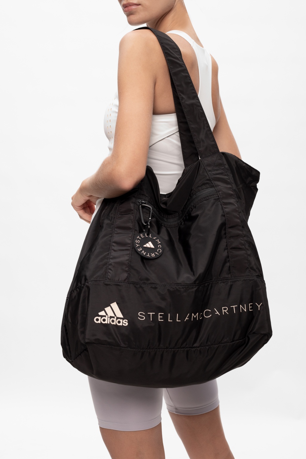 Black Holdall bag with logo ADIDAS by Stella McCartney - Vitkac GB